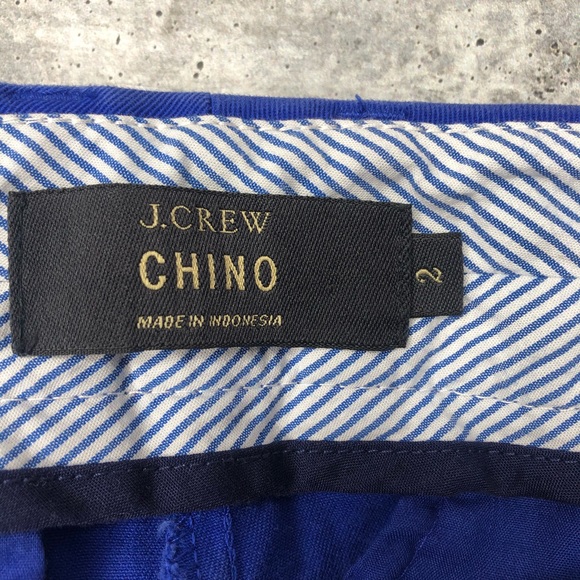 J Crew chino 3” shorts cobalt blue size 2 - Picture 4 of 5